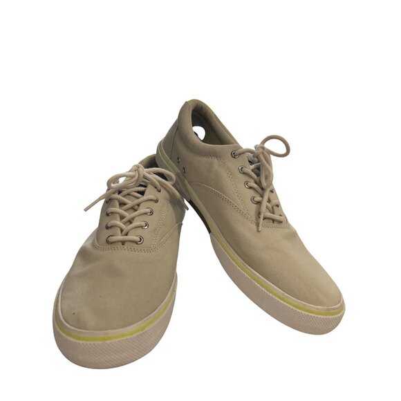 Sperry STS25078 Men´s Size 14 Beige Canvas Casual...